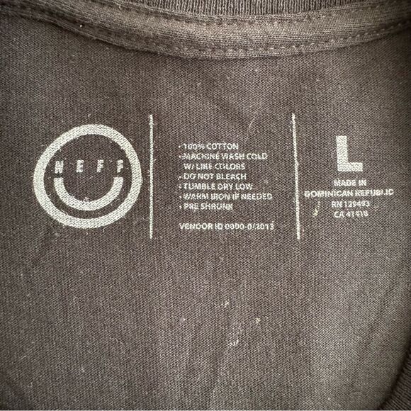 Neff Mickey Colorblock Tee Shirt Top Size L - Picture 4 of 4